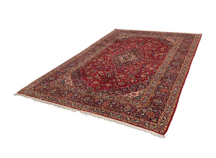 8' x 11' 9 Kashan Wool Rug