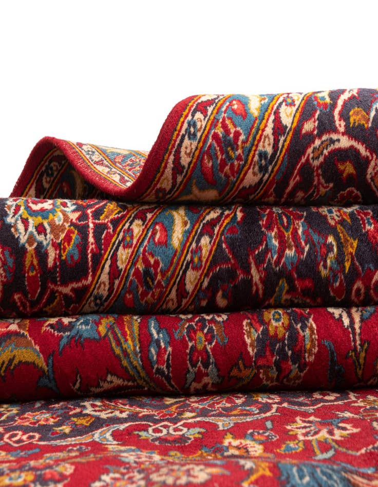 Detail image of 8' x 11' 9 Kashan Wool Rug