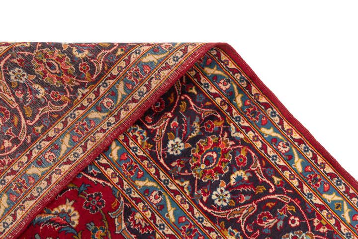 8' x 11' 9 Kashan Wool Rug