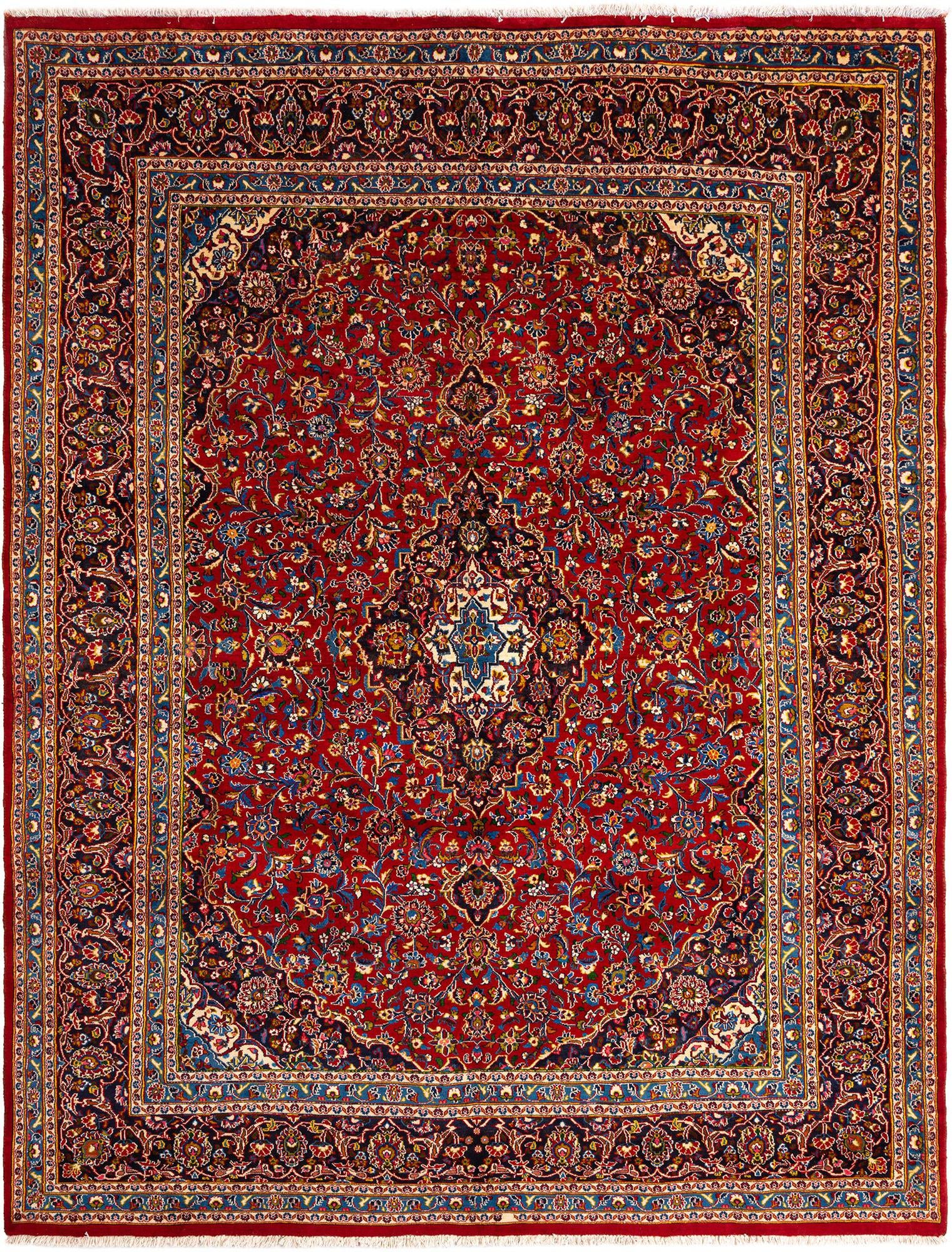 9' 10 x 12' 8 Kashan Wool Rug