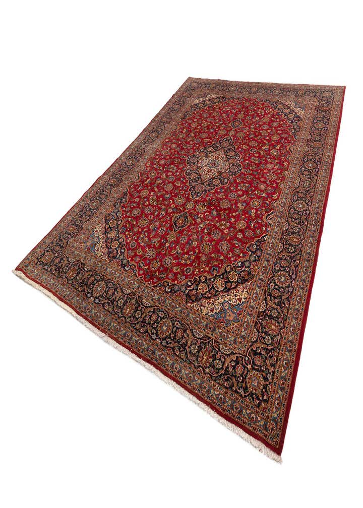 10' 6 x 13' 9 Kashan Wool Rug