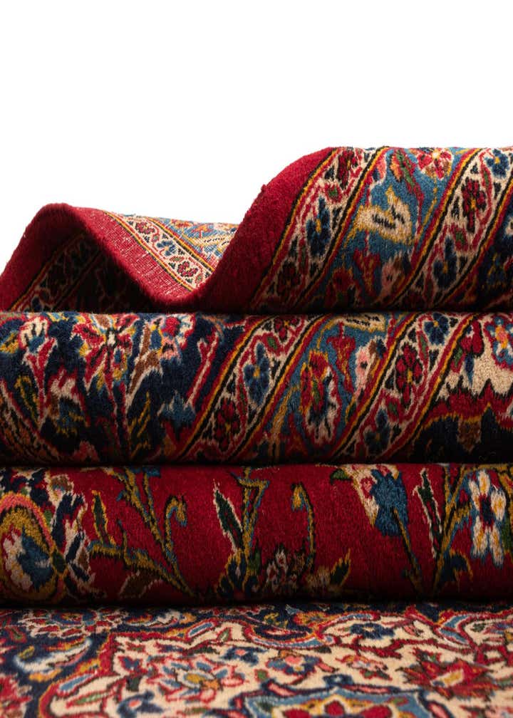 10' 6 x 13' 9 Kashan Wool Rug