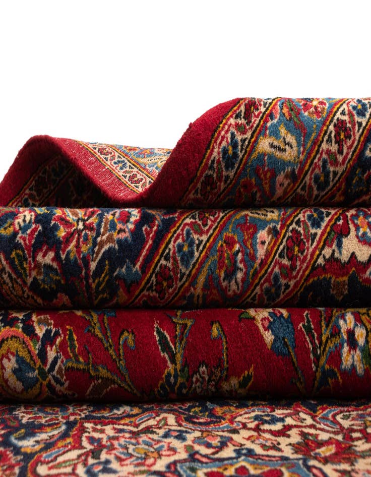 Detail image of 10' 6 x 13' 9 Kashan Wool Rug