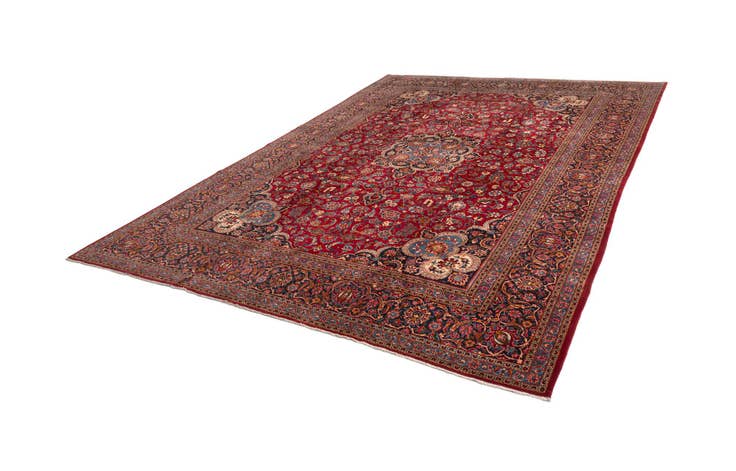 Detail image of 10' 1 x 13' 7 Kashan Wool Rug