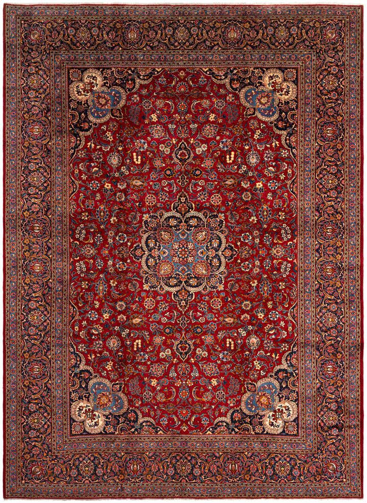 10' 1 x 13' 7 Kashan Wool Rug