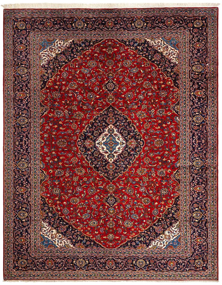 Detail image of 11' 8 x 15' 10 Kashan Wool Rug