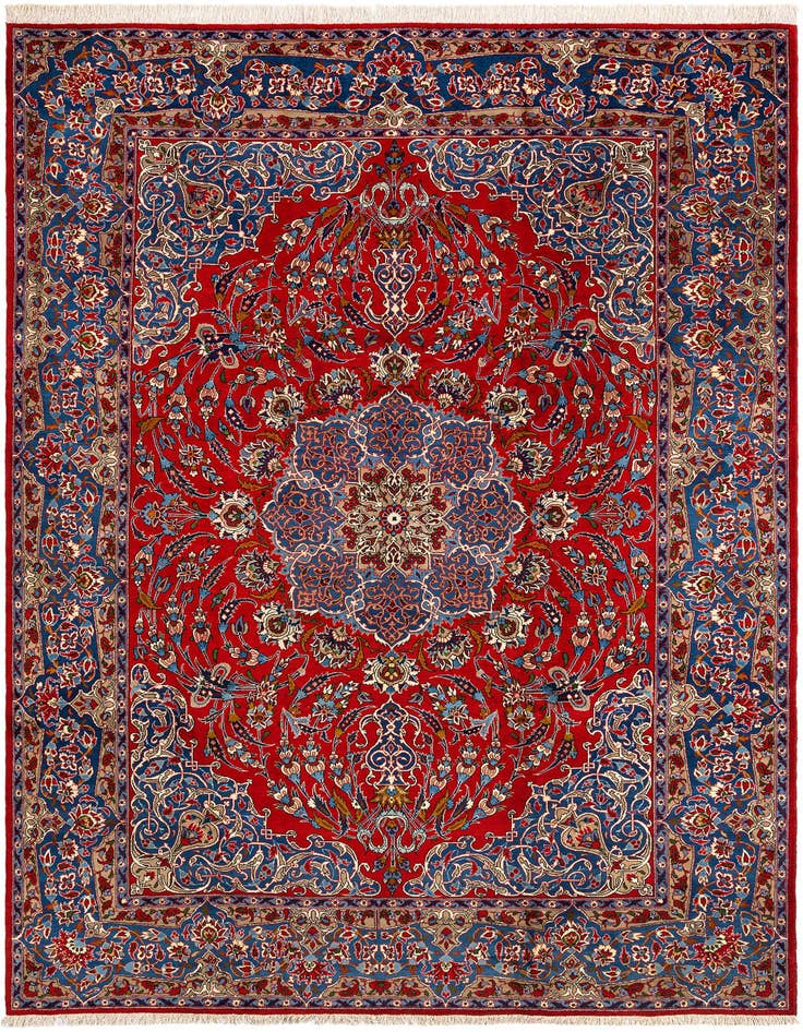 Detail image of 8' 6 x 12' 6 Kashan Wool Rug