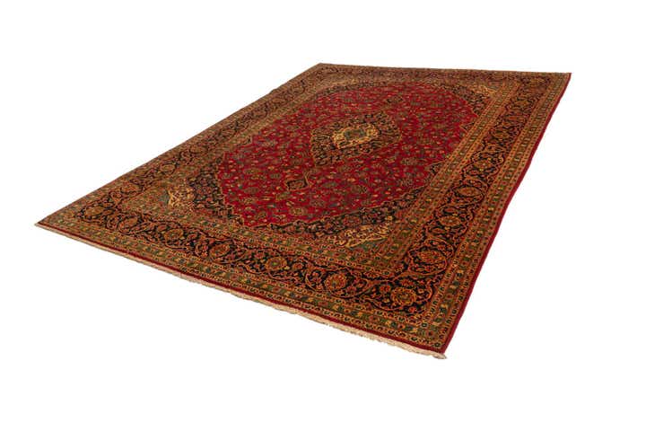 9' 9 x 13' 5 Kashan Wool Rug