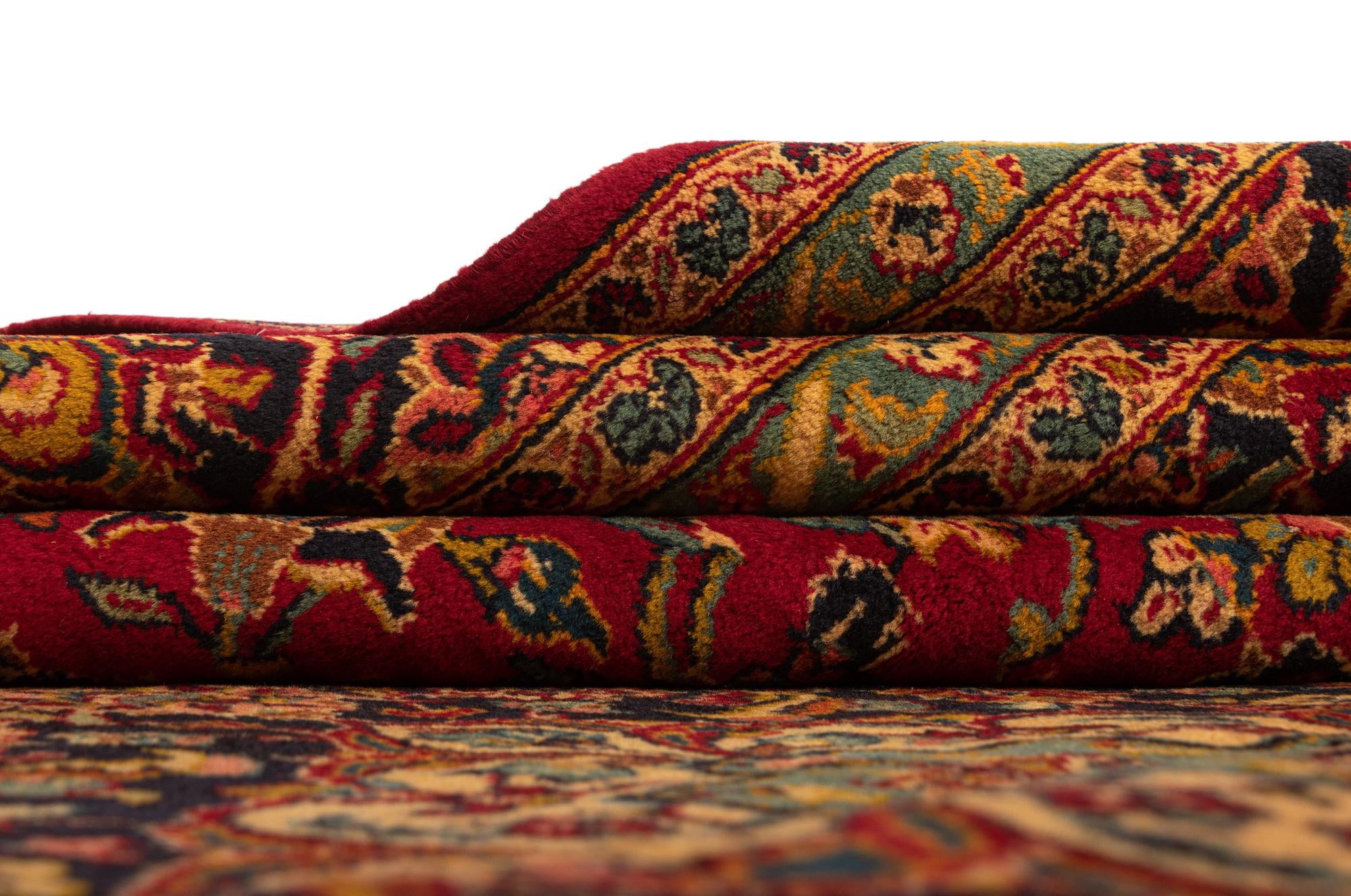 9' 7 x 12' 10 Kashan Wool Rug