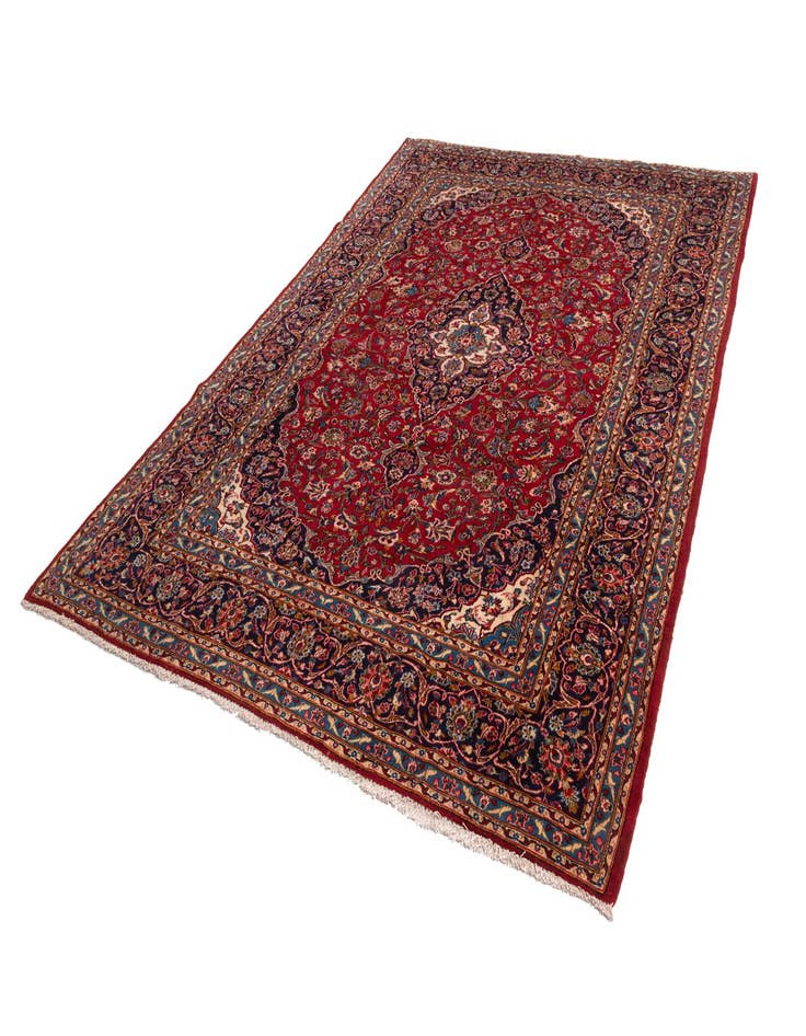 Detail image of 8' 1 x 11' 5 Kashan Wool Rug