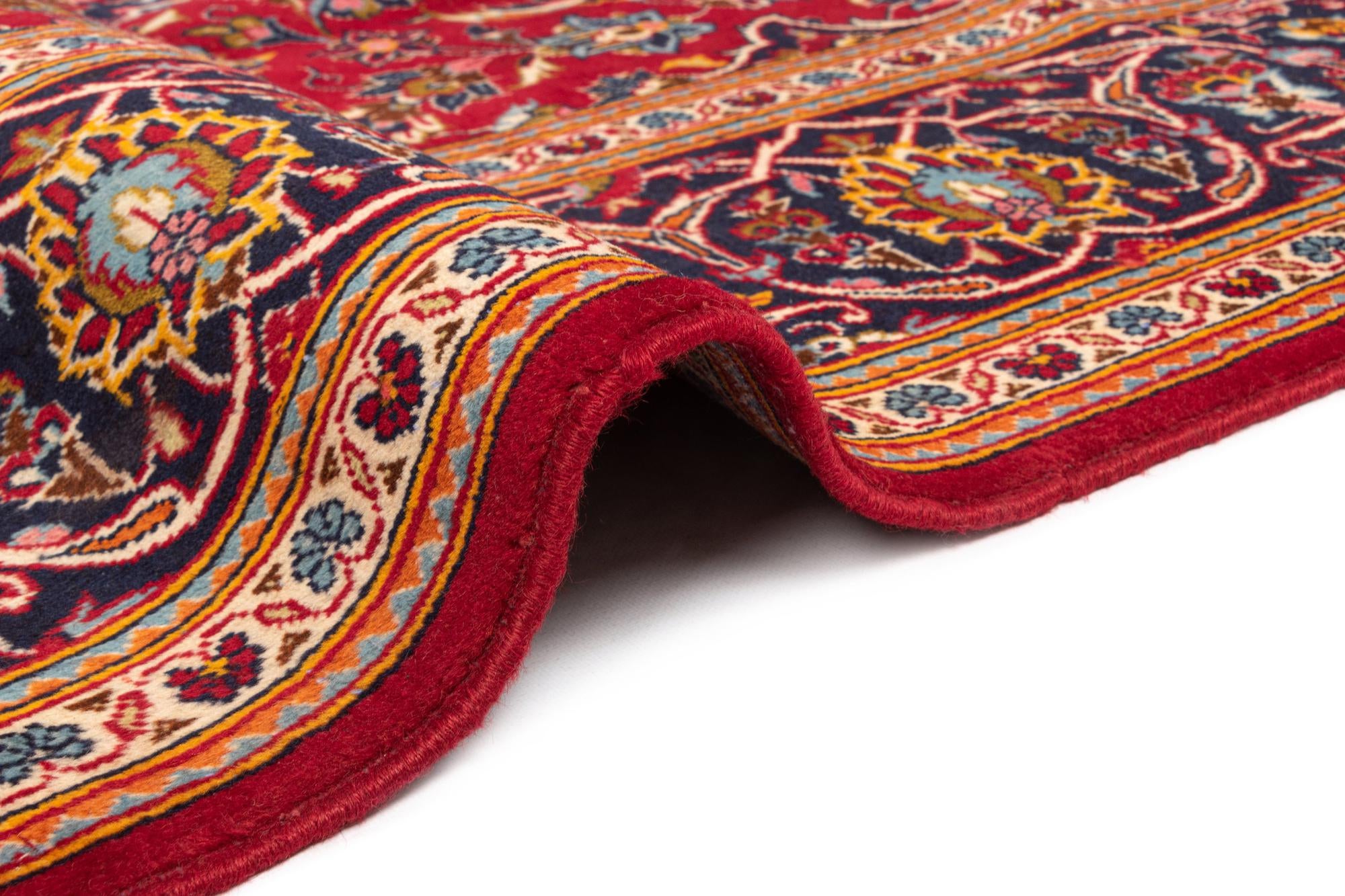 8' x 11' 9 Kashan Wool Rug