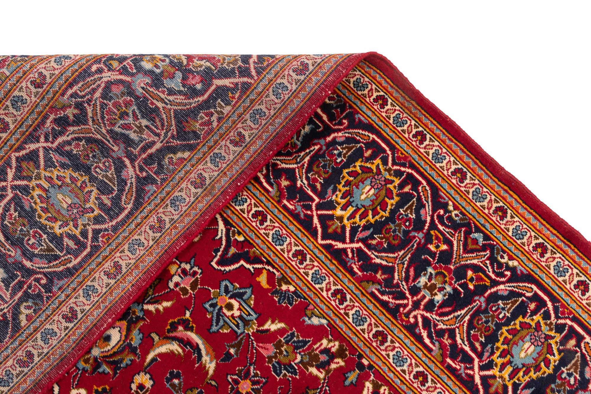 8' x 11' 9 Kashan Wool Rug