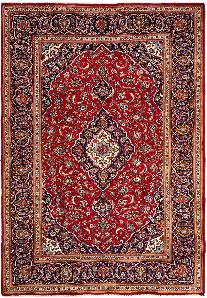 8' x 11' 9 Kashan Wool Rug
