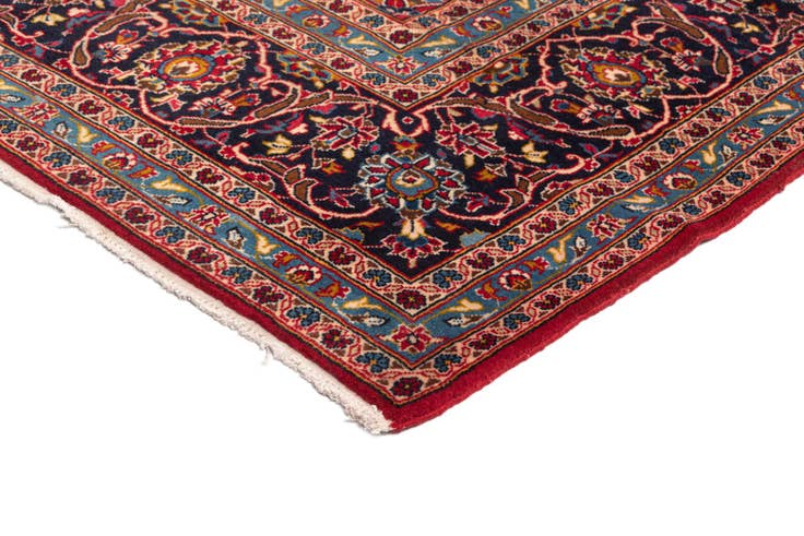 Detail image of 8' 1 x 11' 8 Kashan Wool Rug