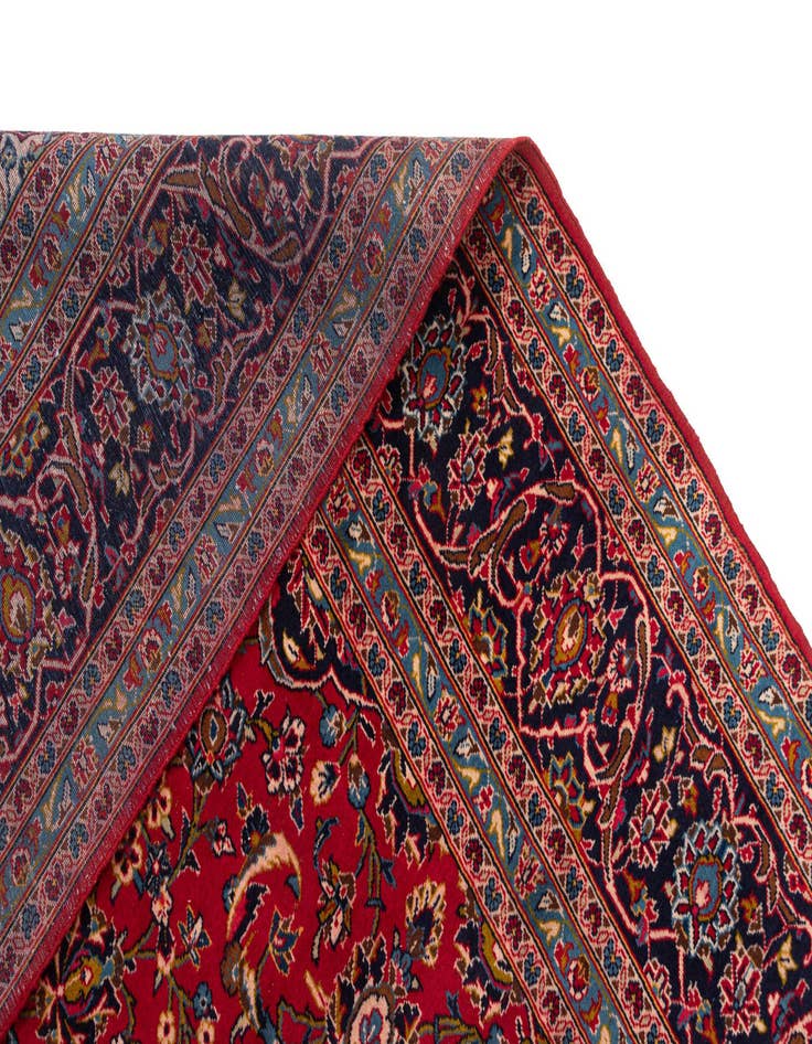 Detail image of 8' 1 x 11' 8 Kashan Wool Rug