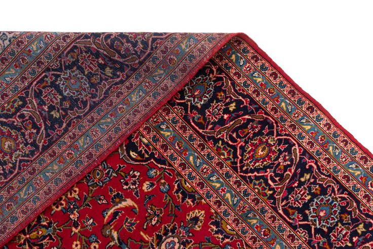 Detail image of 8' 1 x 11' 8 Kashan Wool Rug