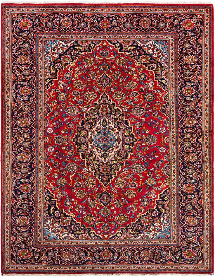 Detail image of 8' 2 x 11' 9 Kashan Wool Rug