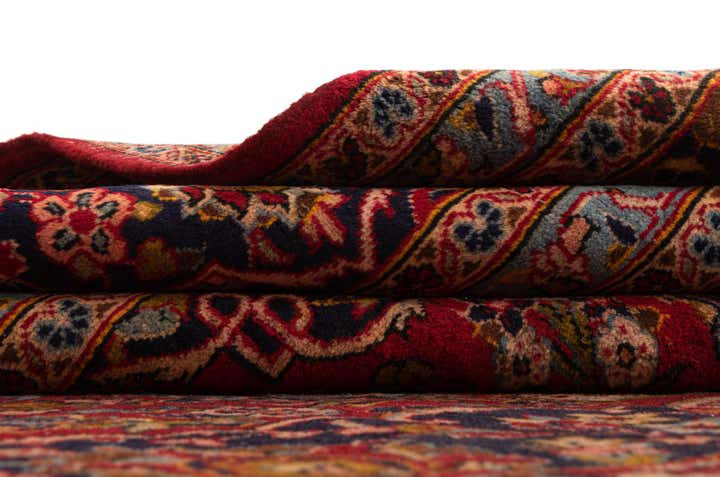 9' 8 x 13' 11 Kashan Wool Rug