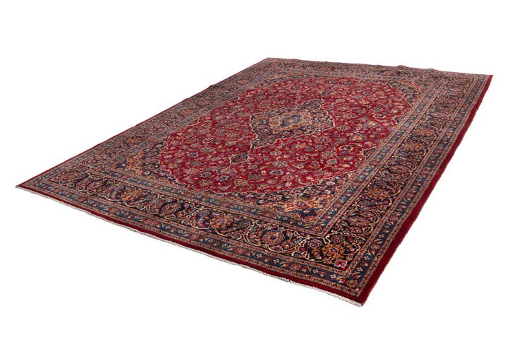 Detail image of 9' 9 x 12' 11 Kashan Wool Rug