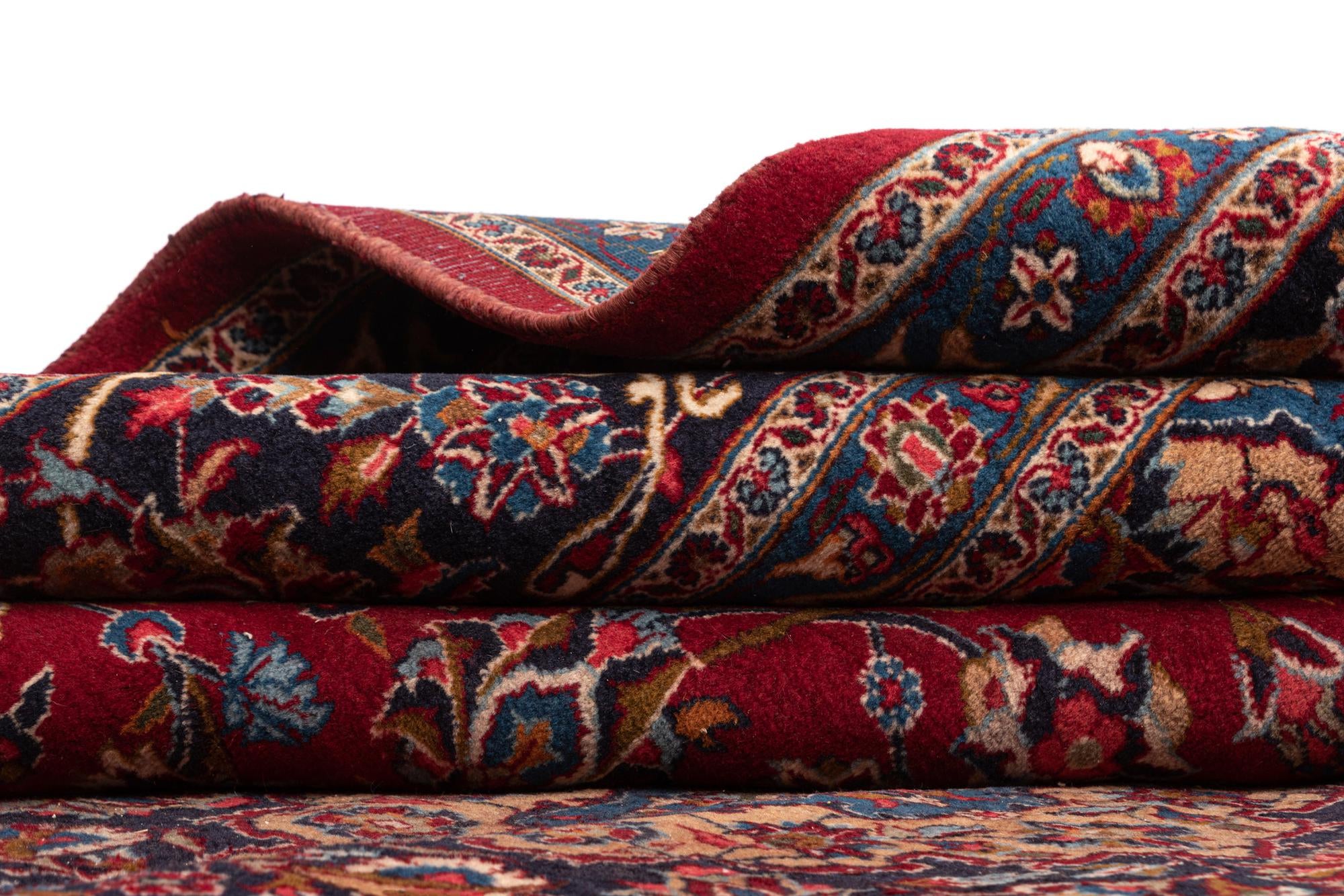9' 9 x 12' 11 Kashan Wool Rug