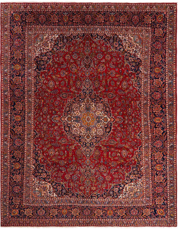 Detail image of 10' x 13' 11 Kashan Wool Rug