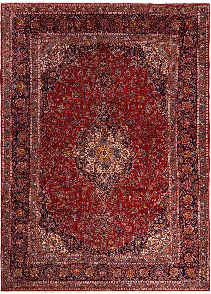 Detail image of 10' x 13' 11 Kashan Wool Rug