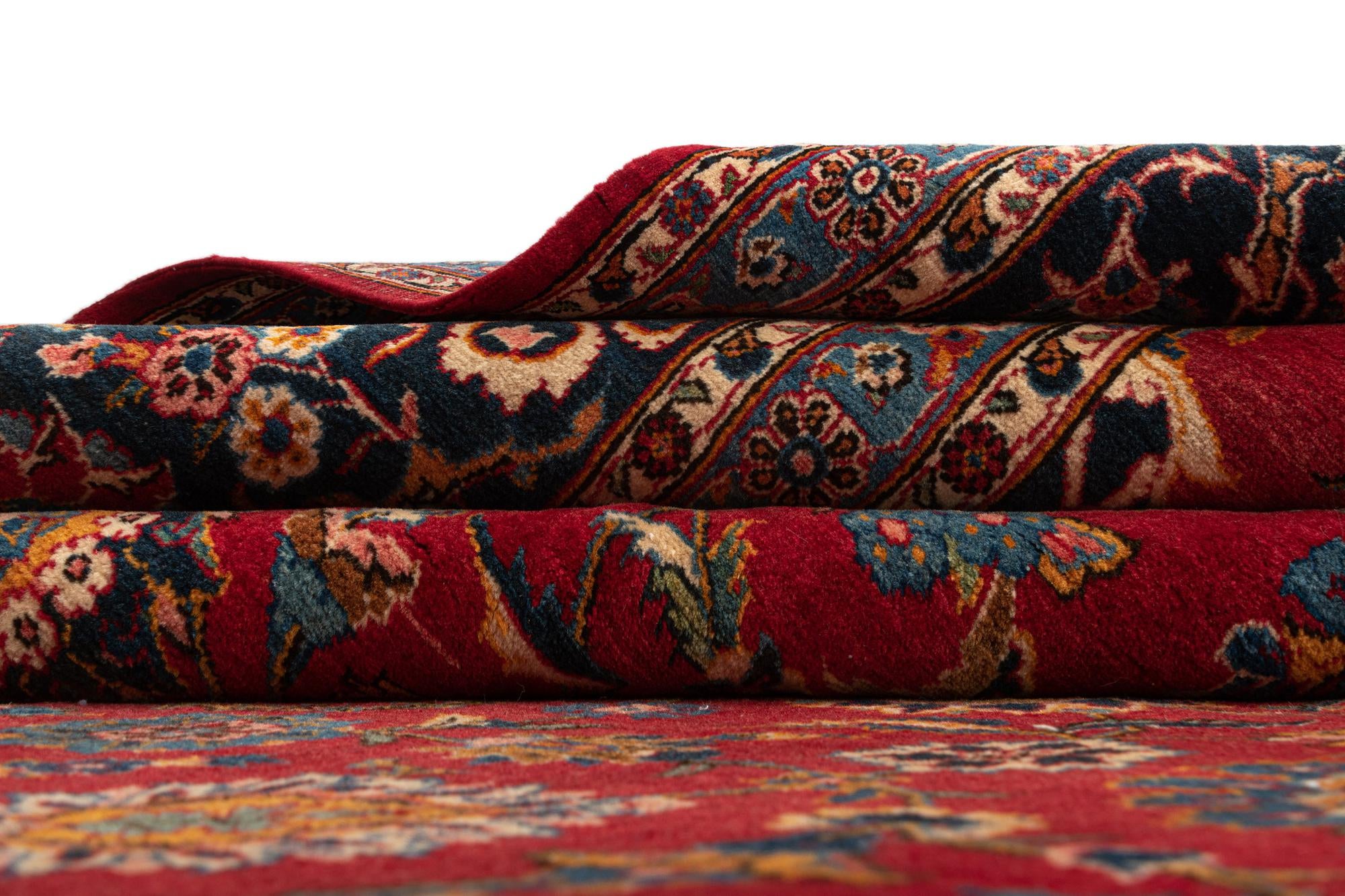 9' 8 x 13' 5 Kashan Wool Rug