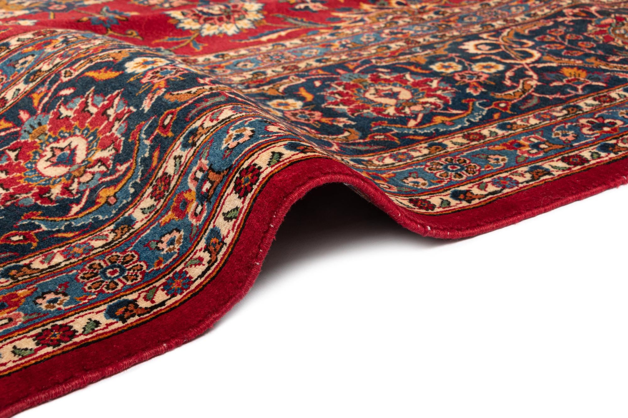 9' 8 x 13' 5 Kashan Wool Rug