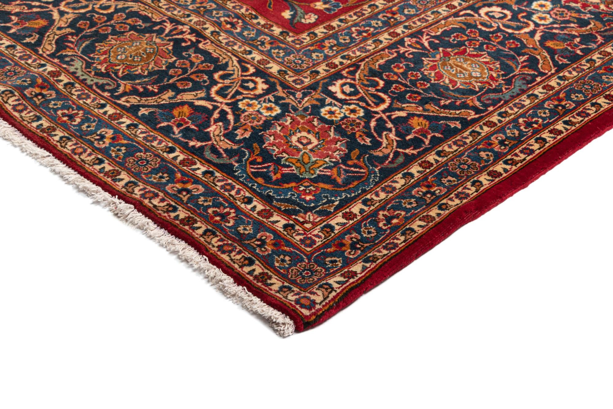 9' 8 x 13' 5 Kashan Wool Rug