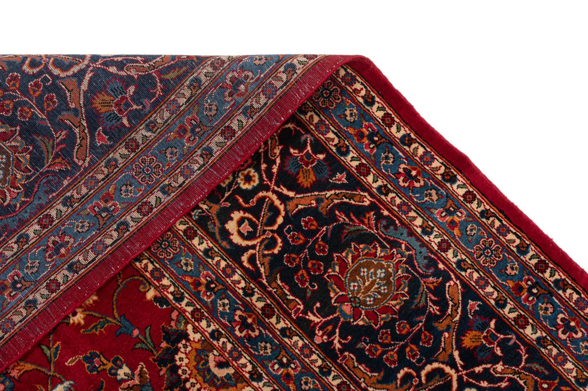 9' 8 x 13' 5 Kashan Wool Rug