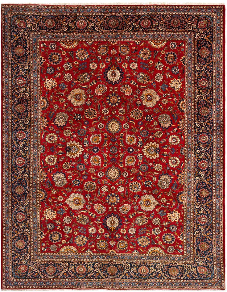 Detail image of 9' 8 x 13' 5 Kashan Wool Rug