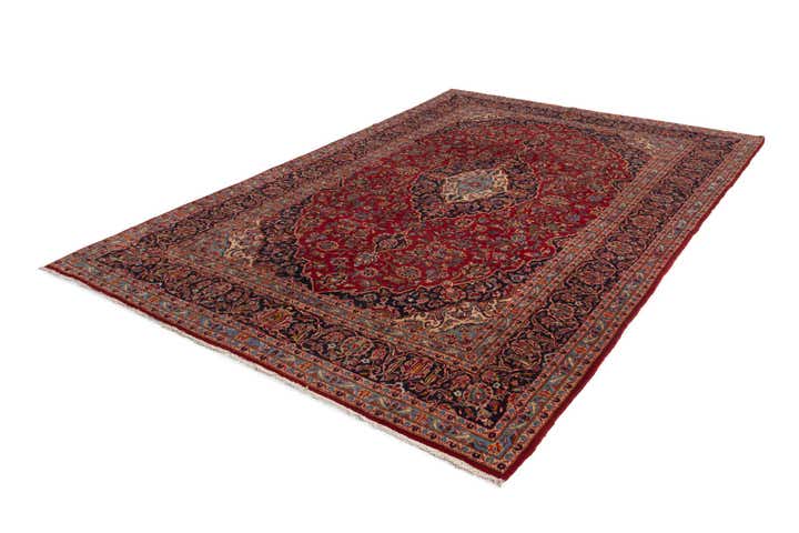 11' 11 x 13' 7 Kashan Wool Rug