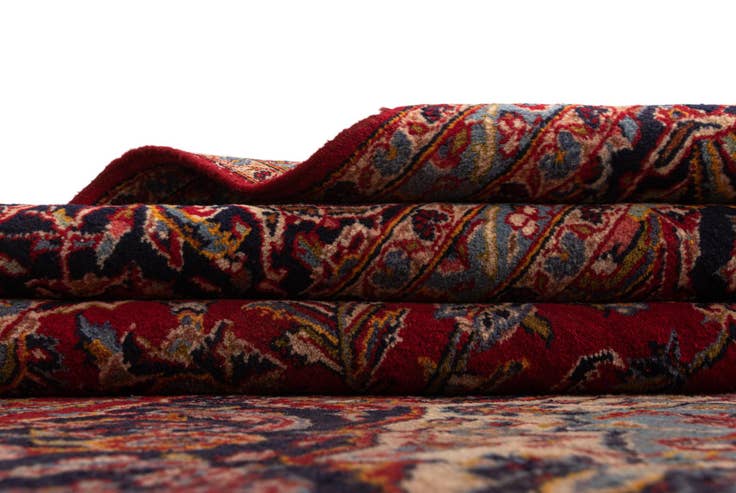 Detail image of 11' 11 x 13' 7 Kashan Wool Rug