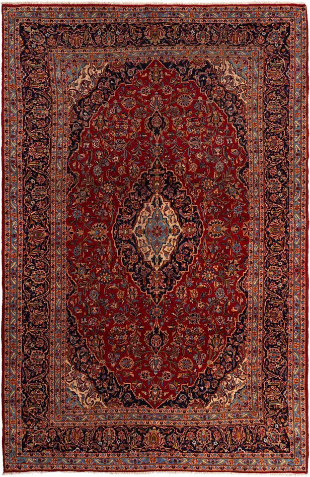 Detail image of 11' 11 x 13' 7 Kashan Wool Rug