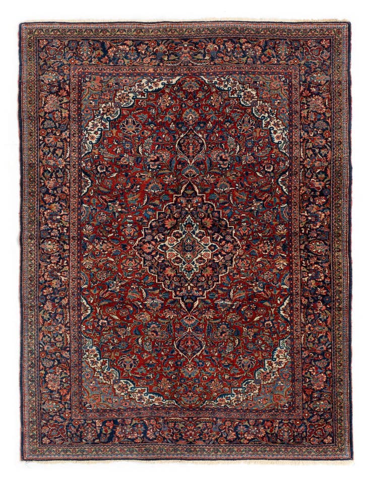 Detail image of 3' 10 x 7' Kashan Wool Rug