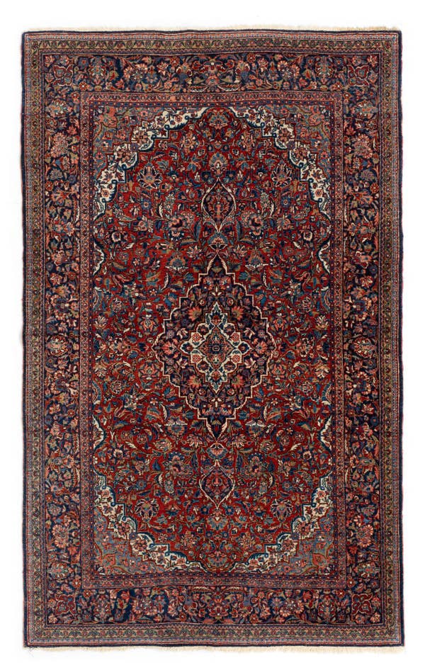 Detail image of 3' 10 x 7' Kashan Wool Rug