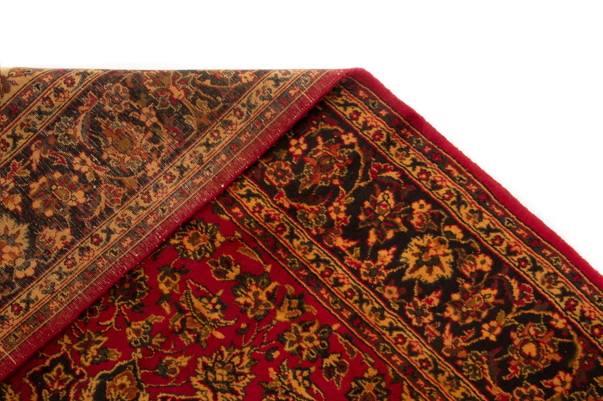 7' 10 x 11' 2 Hand Knotted Kashan Persian Wool Rug