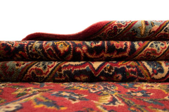 8' 1 x 11' 3 Hand Knotted Kashan Persian Wool Rug