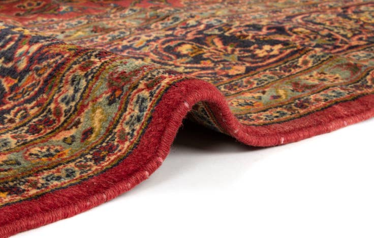 Detail image of 8' 1 x 11' 3 Hand Knotted Kashan Persian Wool Rug