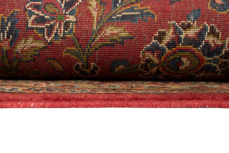 Detail image of 8' 1 x 11' 3 Hand Knotted Kashan Persian Wool Rug