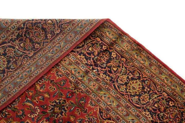 8' 1 x 11' 3 Hand Knotted Kashan Persian Wool Rug