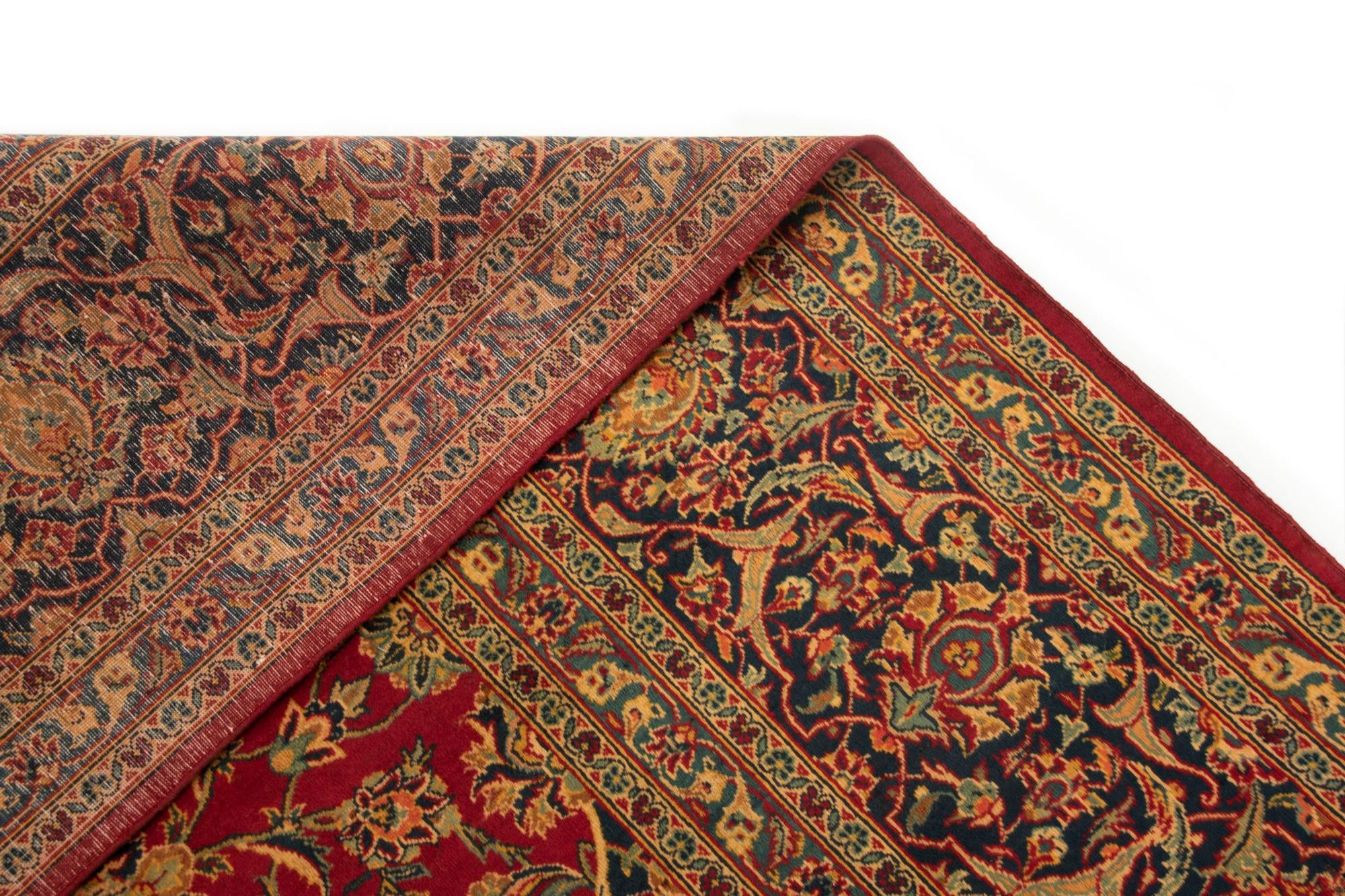 9' 8 x 12' 5 Kashan Wool Rug