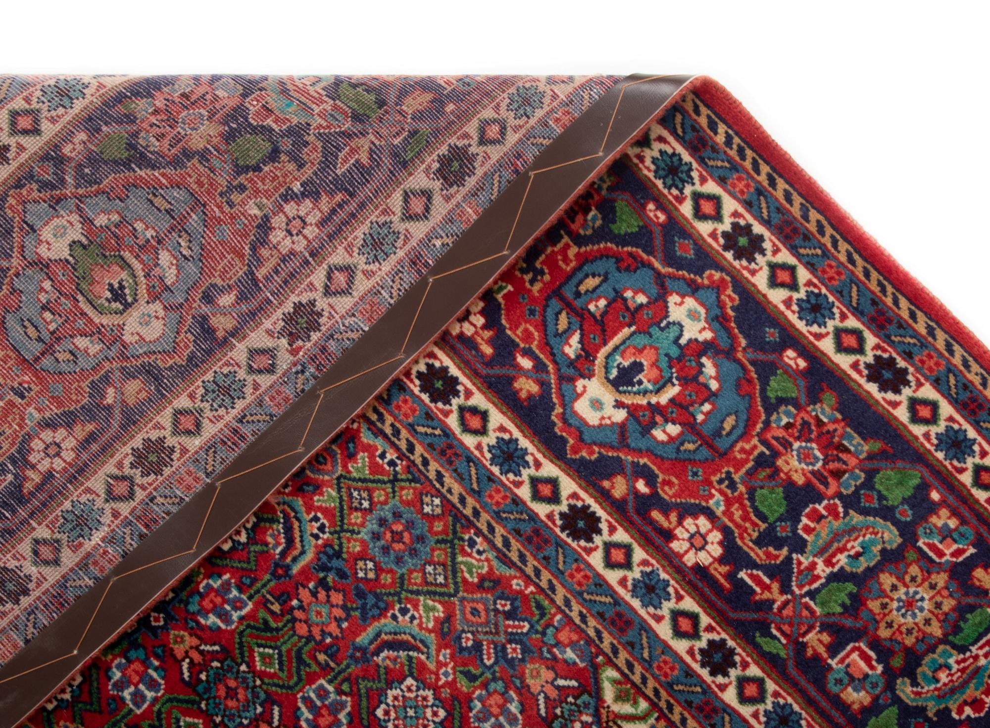 6' 11 x 10' 8 Hand Knotted Kashan Persian Wool Rug