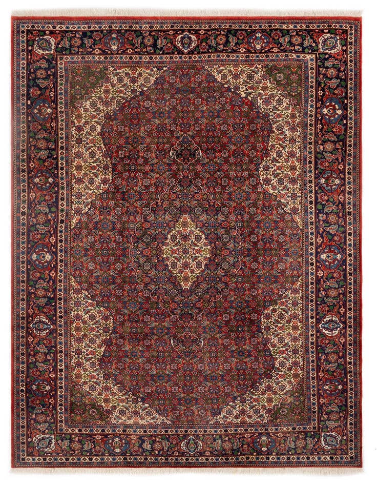 Detail image of 6' 11 x 10' 8 Hand Knotted Kashan Persian Wool Rug