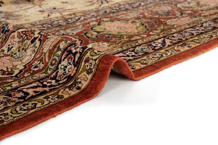 Detail image of 8' 6 x 11' 7 Hand Knotted Kashan Persian Rug