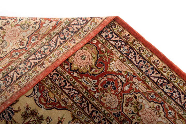 8' 6 x 11' 7 Hand Knotted Kashan Persian Rug