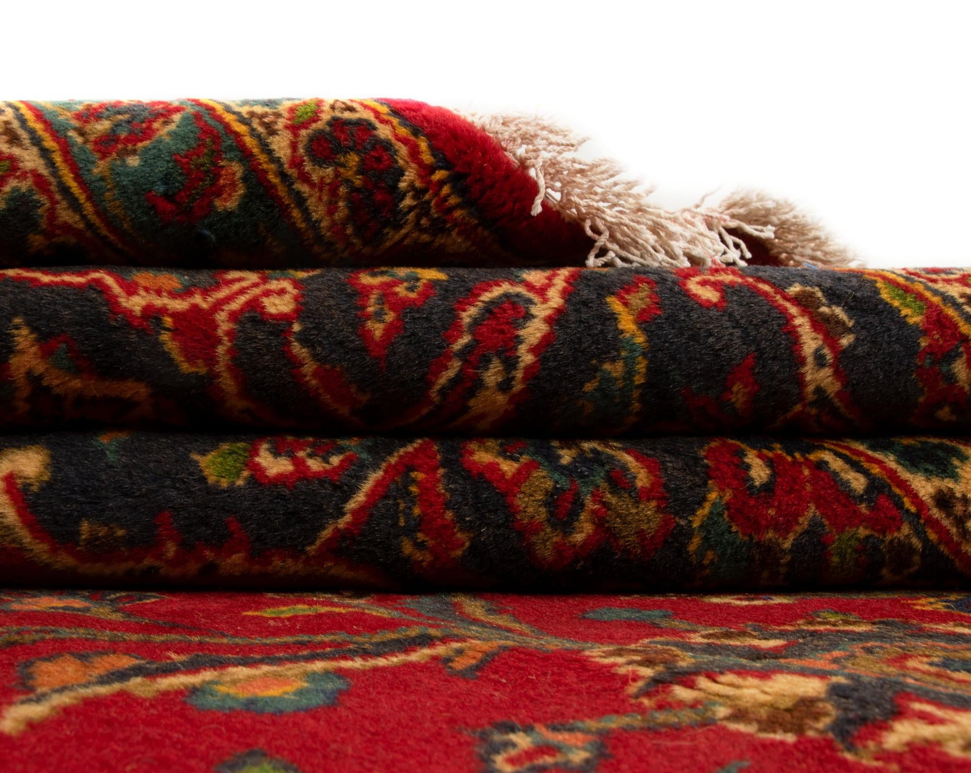 8' 3 x 11' 5 Hand Knotted Kashan Persian Wool Rug