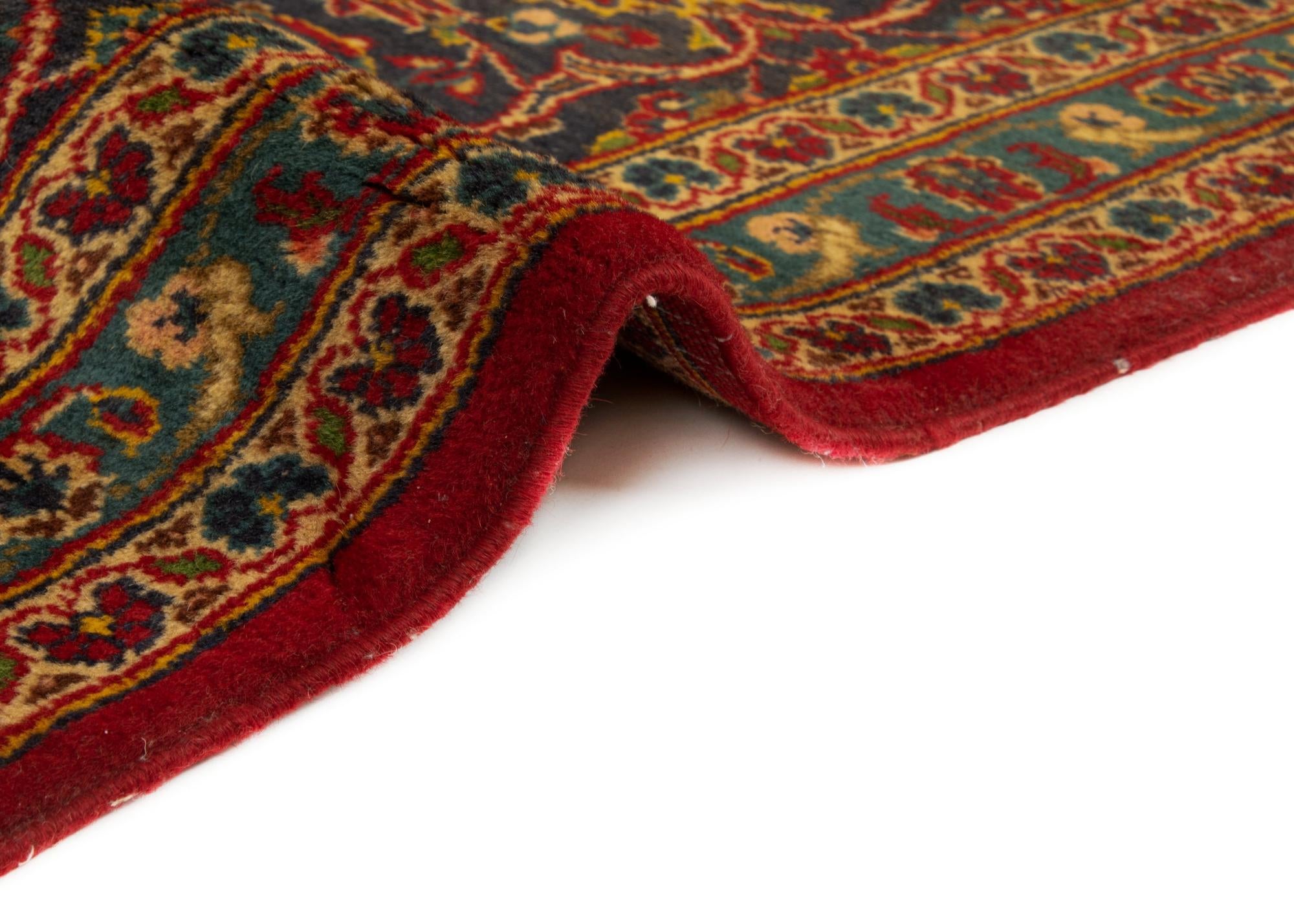 8' 3 x 11' 5 Hand Knotted Kashan Persian Wool Rug