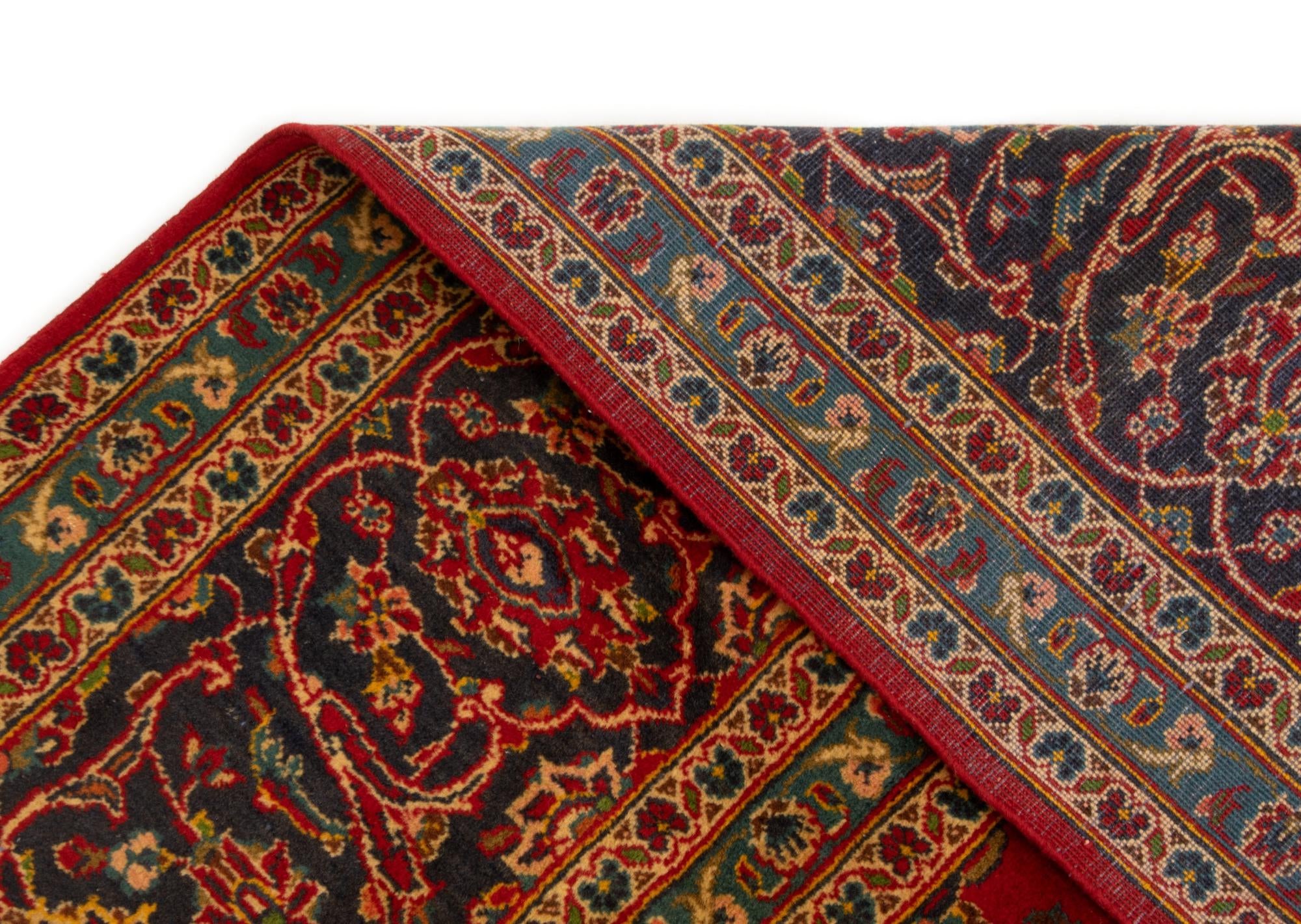 8' 3 x 11' 5 Hand Knotted Kashan Persian Wool Rug