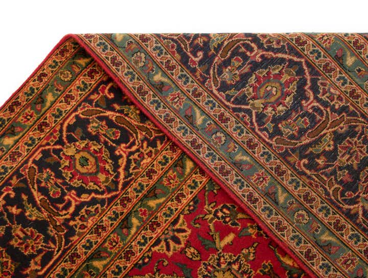 8' 1 x 11' 11 Hand Knotted Kashan Persian Wool Rug